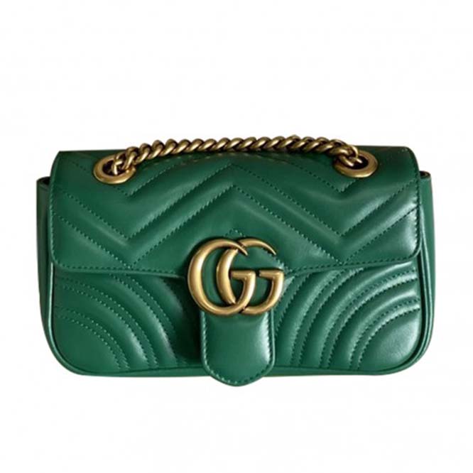 GUCCI MARMONT MATELASSÉ MINI BAG ‎446744 DTDIT (23*14*6cm）